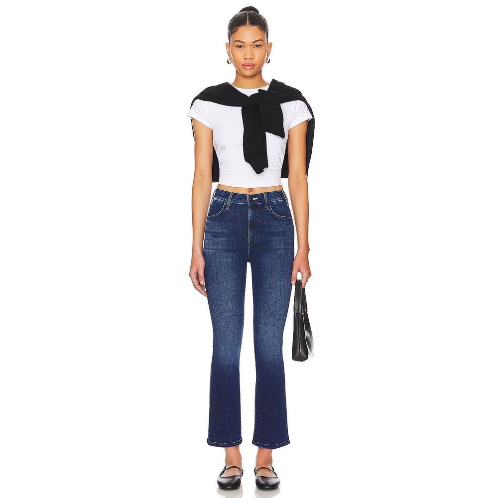 MOTHER The Hustler Ankle High Rise Flare Jeans Blue Size 25 - Picture 2 of 8